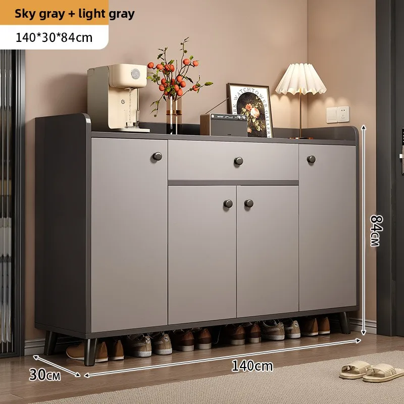 

shoe cabinet household door storage cabinet wall locker two-in-one cabinet