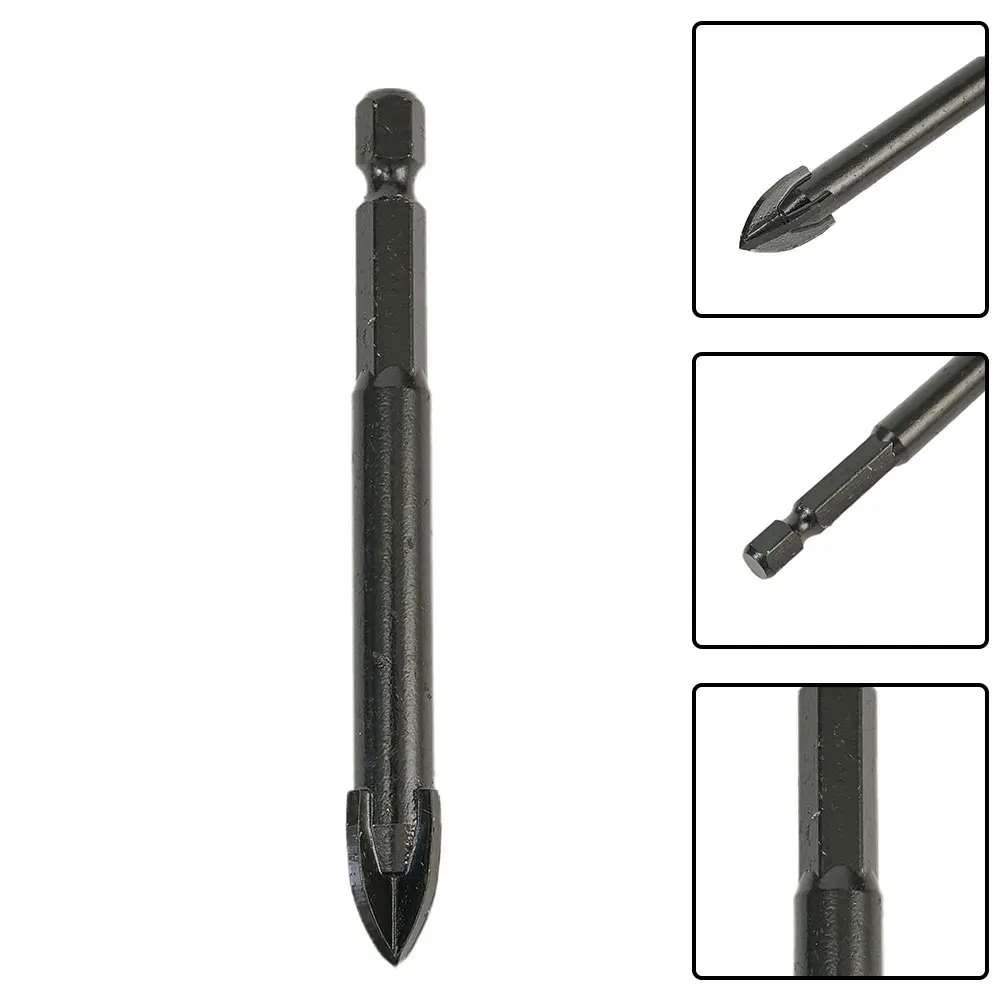 1 Buah Mata Bor Segitiga Multifungsi Kaca Keramik Bata Vitrifikasi Dinding Ubin Penuh 4-12Mm Karbida untuk Bor Lithium/Bor Tangan