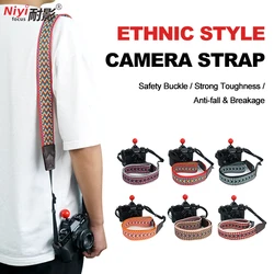 Camera Strap Shoulder Neck Wrist Durable for Sony Nikon Canon Fuji Fujifilm Pentax Panasonic SLR DSLR Universal Vintage Soft