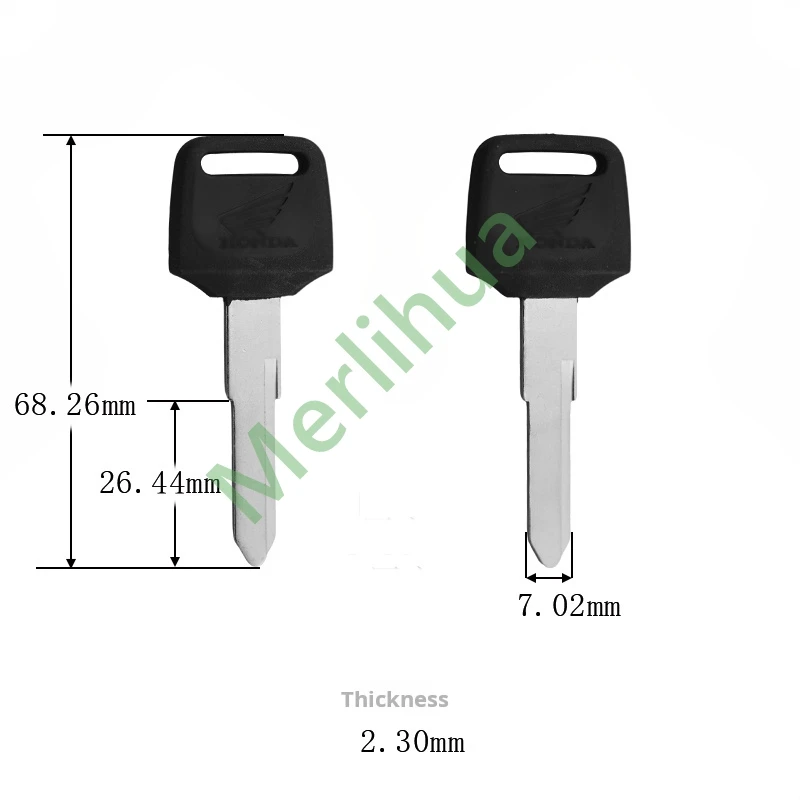 Honda motorcycle key, suitable for: Wuyang Honda CB400VT250 Hornet old model modified universal motorcycle key embryo