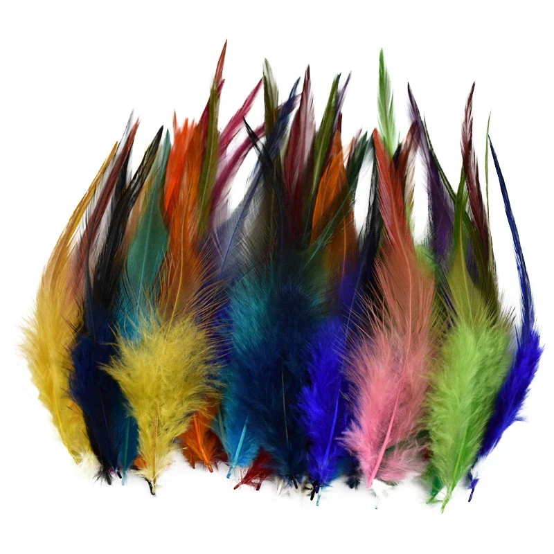 20 Stück/Los Bunte Fasanenfedern für Bastelarbeiten, Dekoration, Traumfänger, Natürliche Hahn- und Hühnerfedern, Karneval, Handwerkszubehör – Detail 1