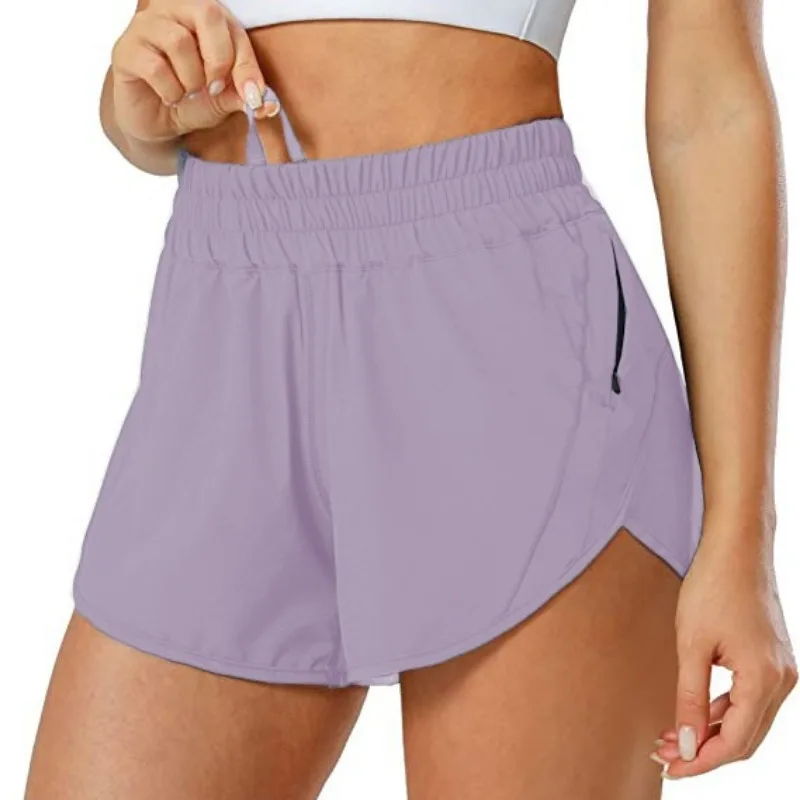 Short maillot de bain femme2024 femmes course entraînement troncs taille élastique maillot de bain Shorts maillots de bain sport