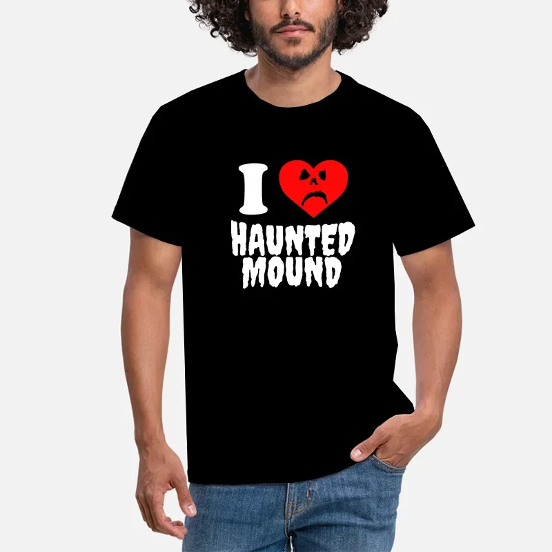 Sematary I love haunted mound T shirt popular trend heart shape Women Men graphic T-shirt fashion casual streetwear ropa Hombre