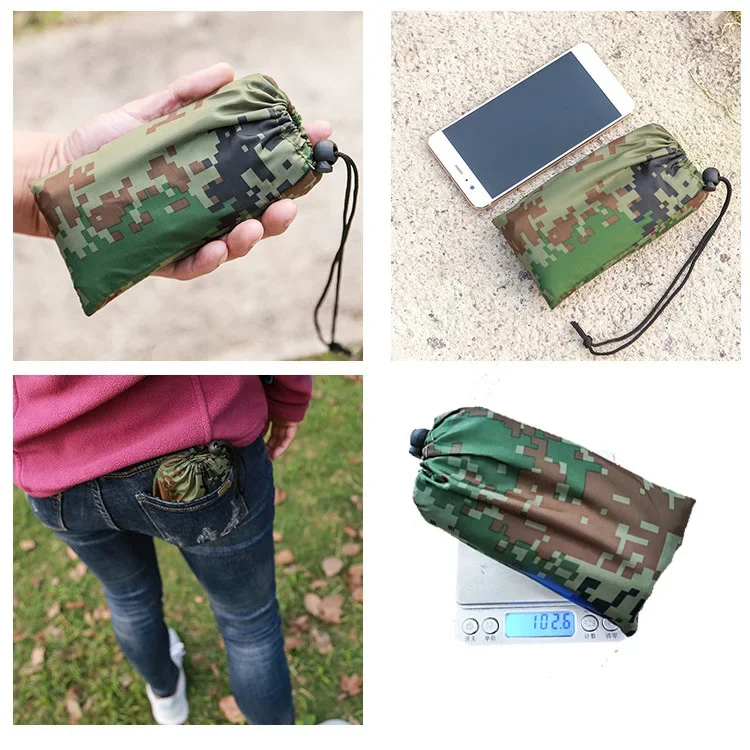 New 230x210cm Outdoor Pocket Picnic Camping Waterproof Moisture Mat Camouflage Beach Blanket Folding Cover Bedding