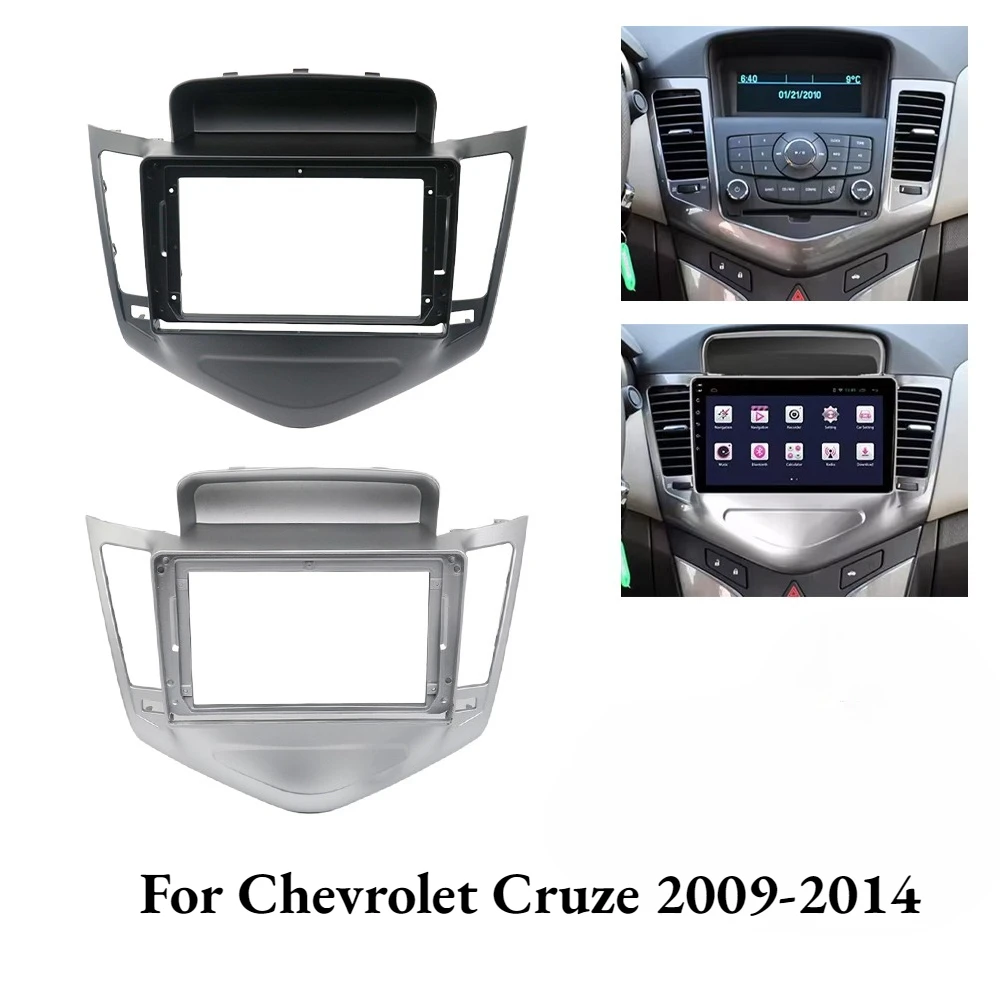 

9-дюймовая 2Din автомобильная DVD-рамка для Chevrolet Cruze 2009-2014 гг. | Комплект отделки приборной панели радиоплера с двойным Din