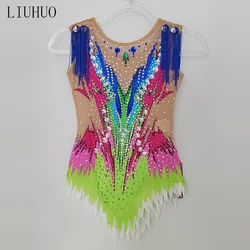 LIUHUO Women's Girls' Adult Kid Performance Ballet Rhythmic Gymnastics Competition Leotard Dance child BD773