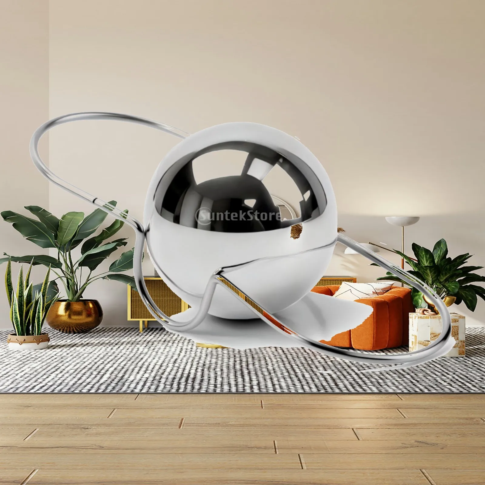 Coffee Chilling Sphere with Stand Stainless Steel Coffee Chilling Ball Espresso Cooling Ball Non-Diluting Food-Grade