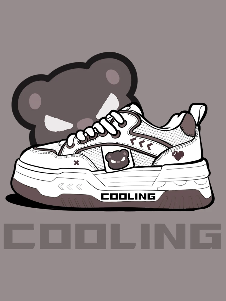 Spring/summer New Thick Sole Breathable Mesh Panel Shoes For Girls Lolita Versatile Trendy Cool Student Casual Sports Shoes