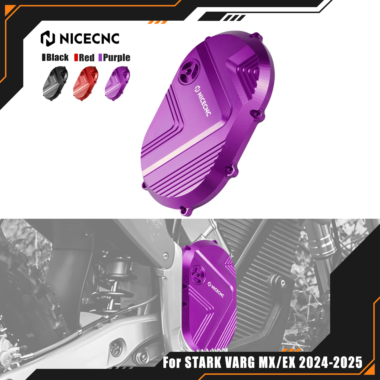 

NICECNC For Stark Varg EX 2024-2025 Motorcycle Right Large Motor Cover Guard Protector For Stark Varg MX Electric Dirt Bike