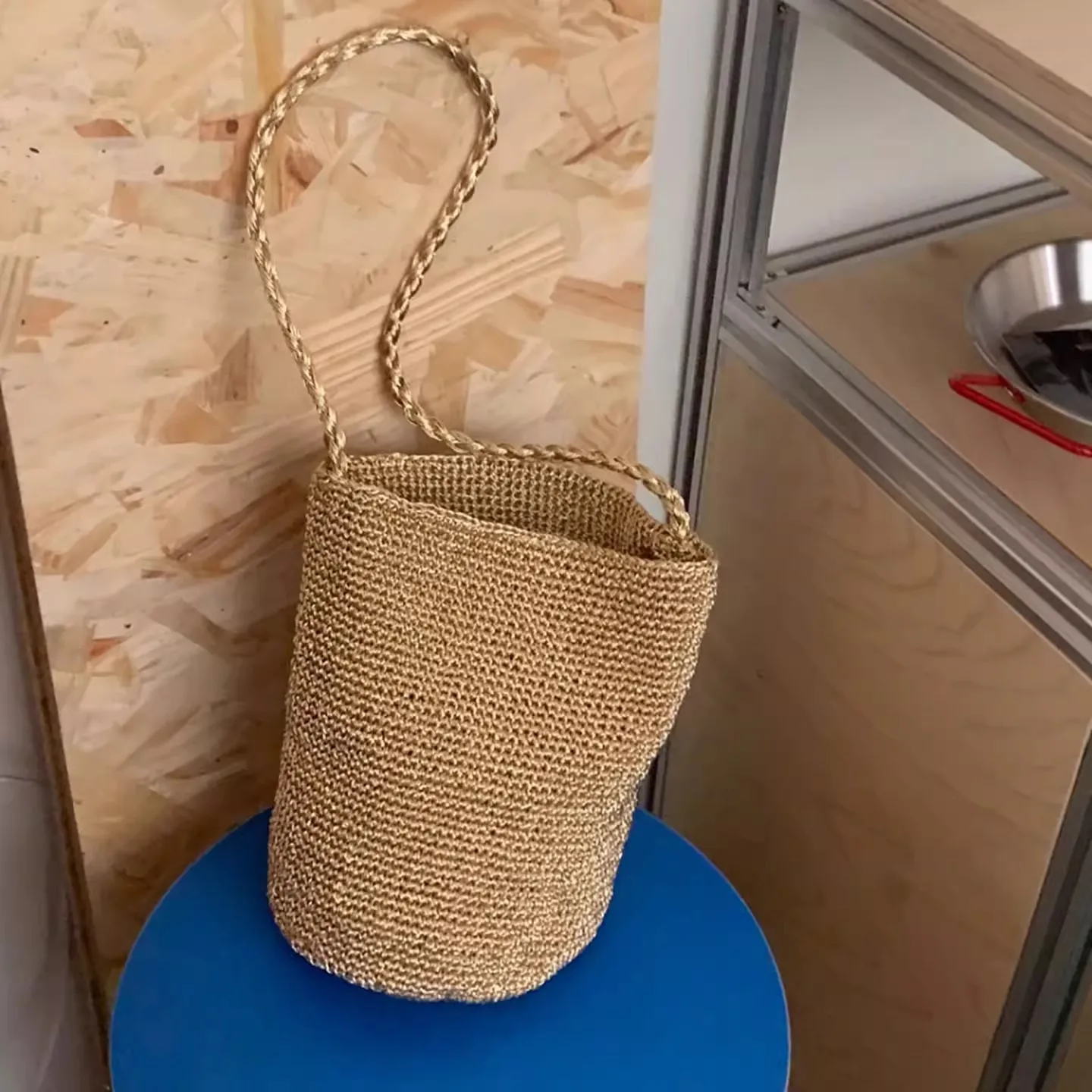 

Модная дизайнерская сумка через плечо, повседневная универсальная сумка-ведро, ручной работы, для поездок на работу.