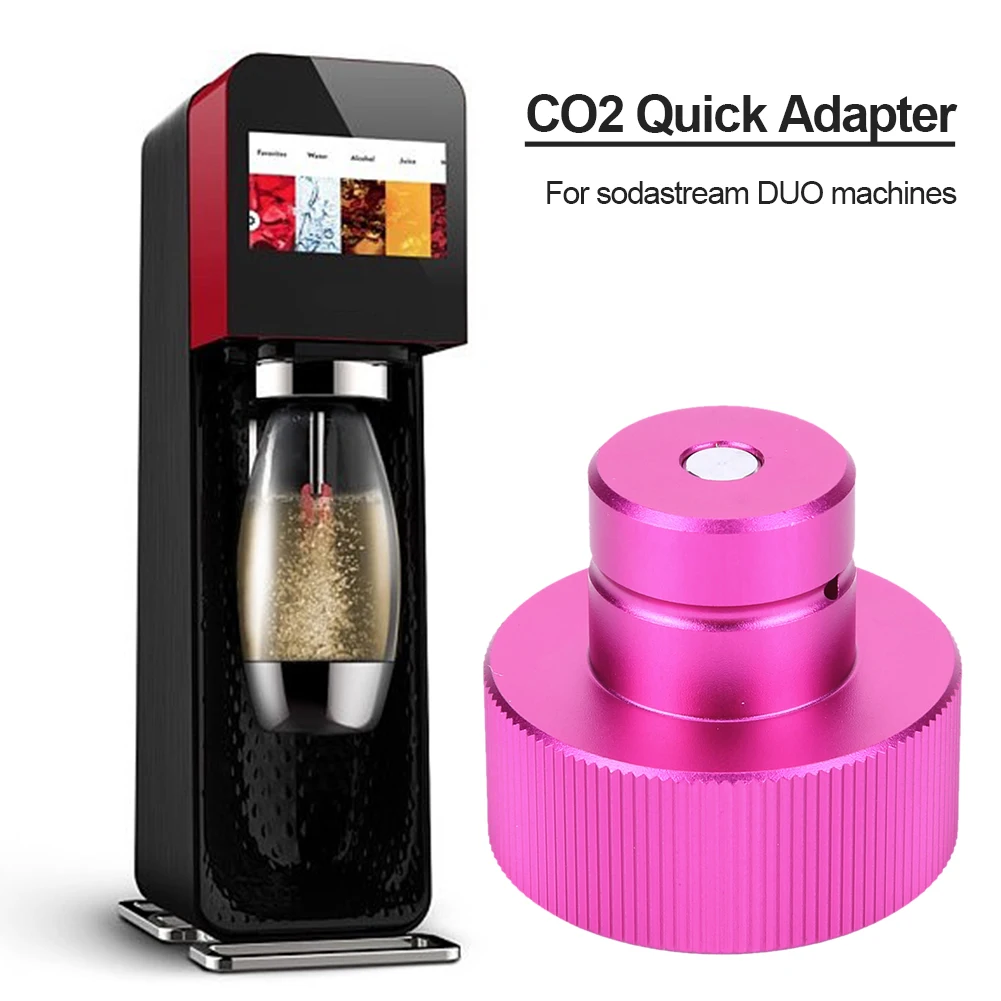 CO2 Soda Machine Quick Connect Adapter Connect CO2 Cylinder with TR21-4 Thread Soda Maker Valve Refill Adapter for DUO Terra Art