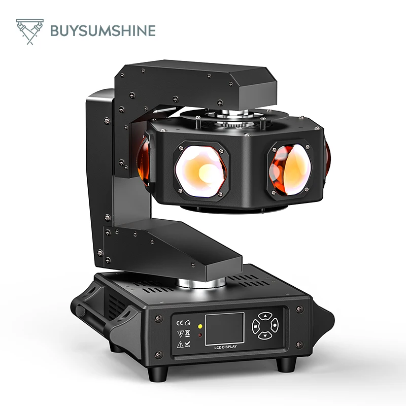 Buysumshine-haz de luz con cabezal móvil de 240W, alto brillo, 6 LED RGBW, luz giratoria para DJ, DMX, 14/16 canales, luz de escenario para discoteca y boda
