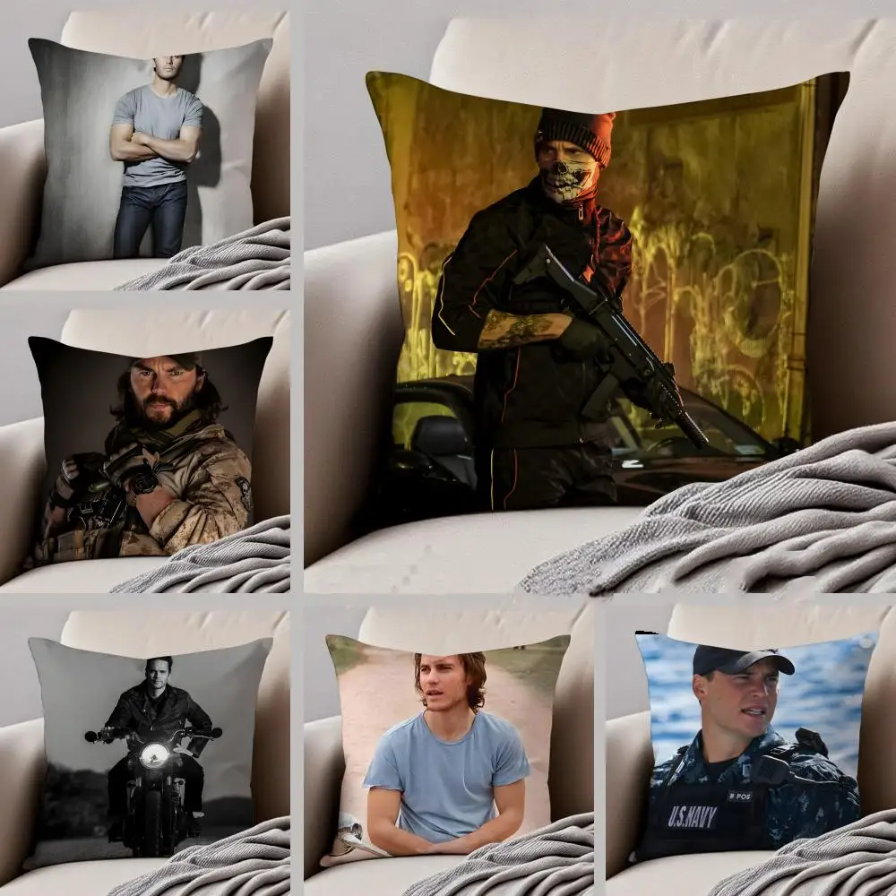 T-Taylor Kitsch Cushion Cover Throw Pillow Cover Hidden Button Durable Polyester Chair Cushion