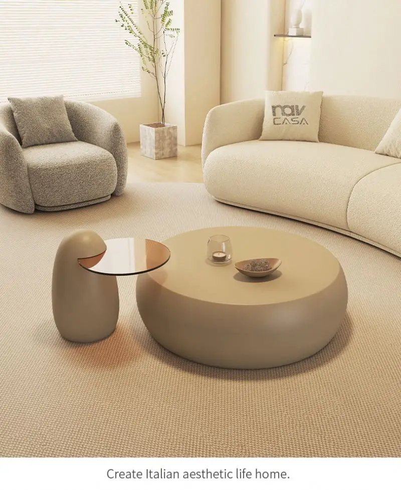 *- High-End Luxury Lift Top Coffee Table With Glass Top Modern Design Style Popular Product