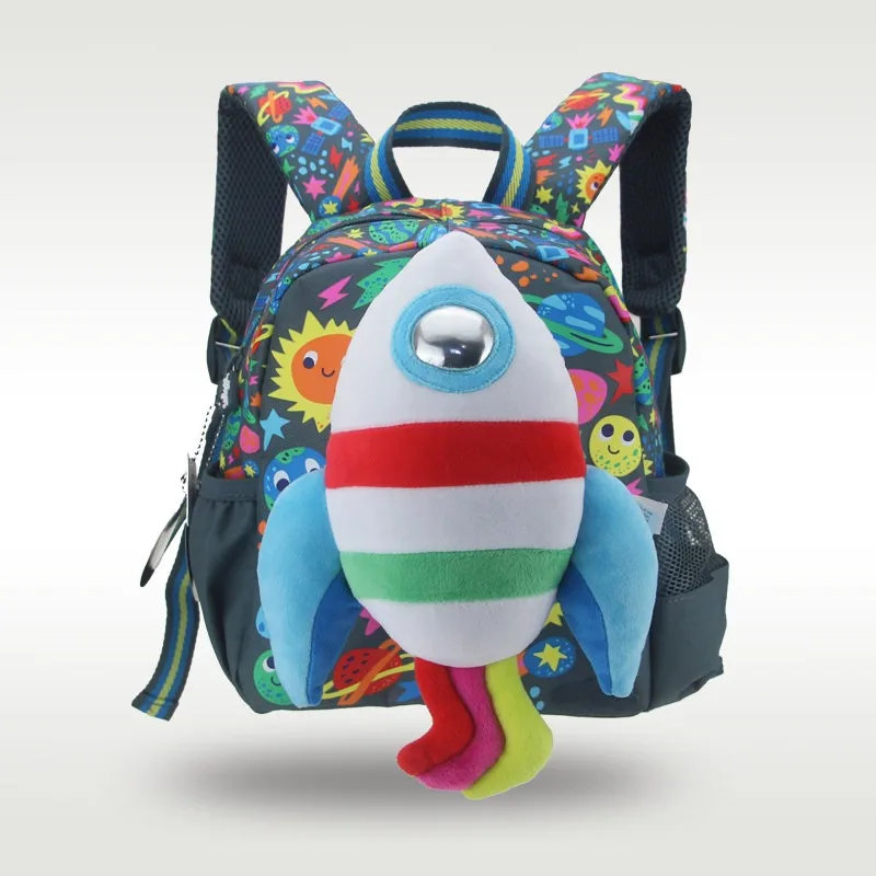 Australian Rocket Plush Backpack Cartoon Mini Backpack Storage Shopping Storage Handbag Cute Boy Storage Bag Festival Gift