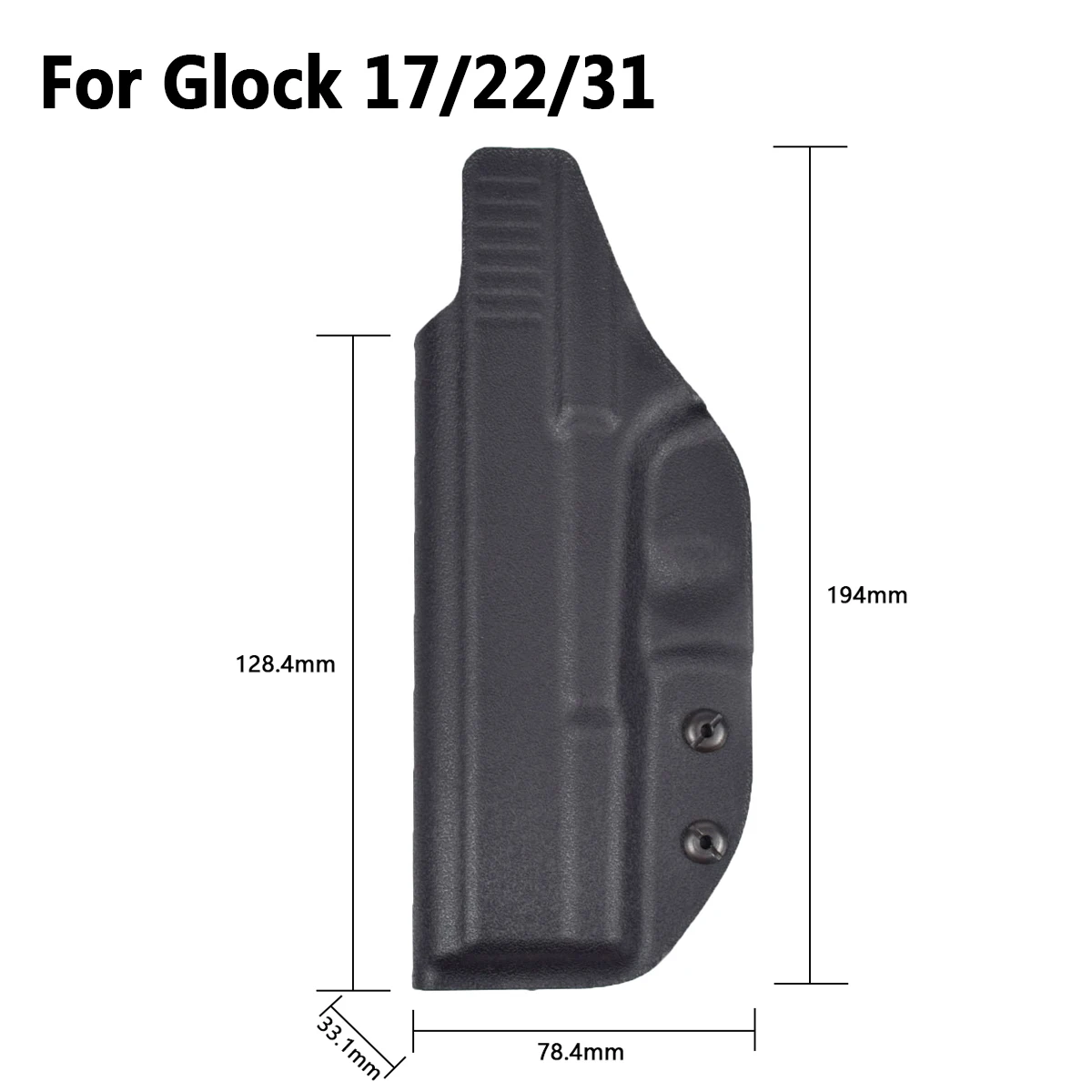 Tactical Kydex IWB Holster For Glock 43 43X 17 19 26 Sig Sauer P365 SP2022 Colt 1911 Beretta 92fs Taurus G2C TH9 Walter PPQ CZ07 view 4
