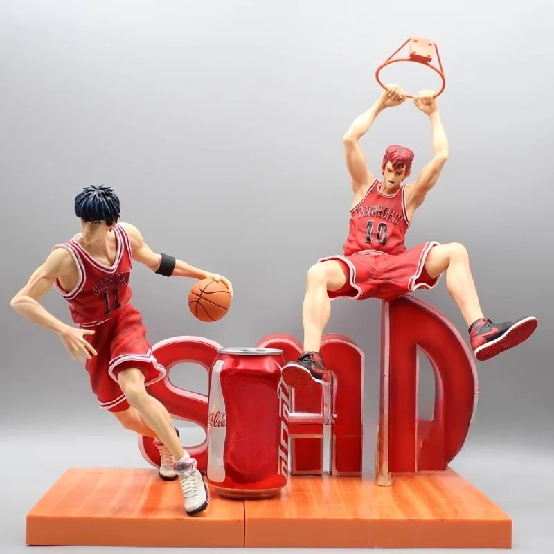 SLAM DUNK Figure Kaede Rukawa Sakuragi Hanamichi  Hisashi Mitsui 5pcs Action Figurines Doll Gift Anime Toy for Kids Collection