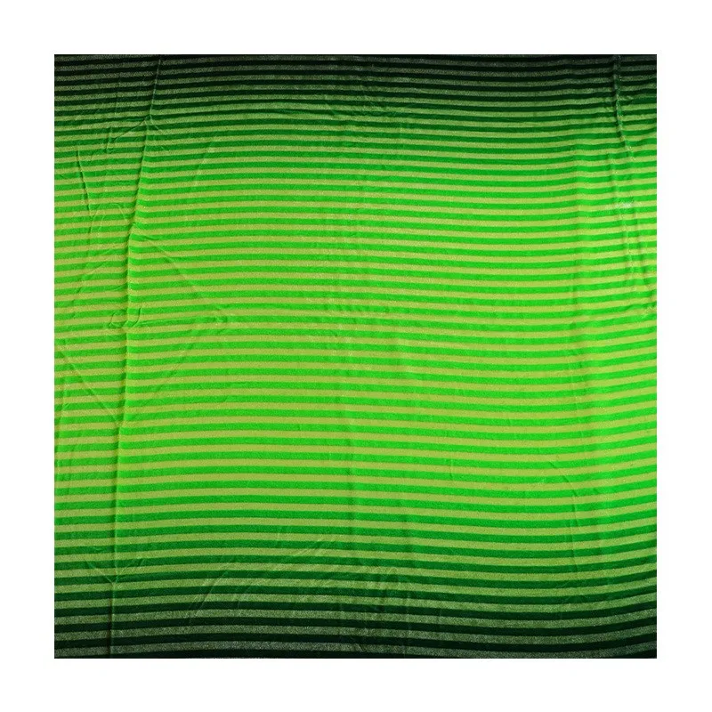 밝은 실크 스트라이프 그라데이션 벨벳 직조 원단 나이트가운 가운 조젯