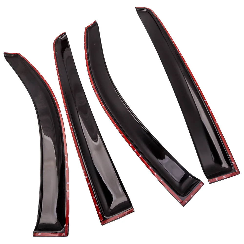 4PCS Window Weather Shield Sun Visors for Mitsubishi Triton ML MN Dual Cab 2006 2007 2008 2009 2010 2011 2012 2013 2014