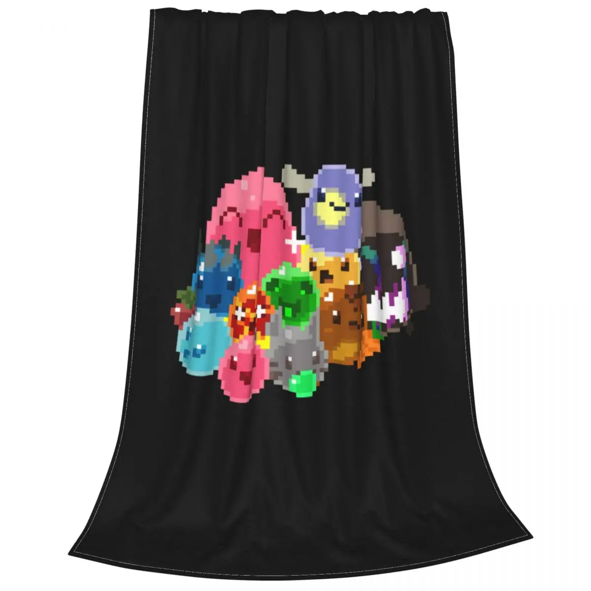 Slime Rancher 8 Bit Slimes Tarr Video Game Ultra-Soft Micro Fleece Blanket Textile