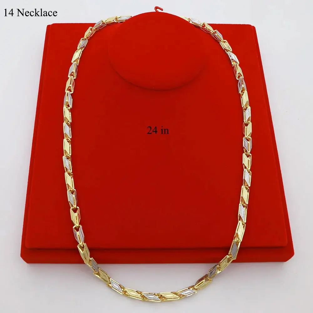 High Quality Thick Necklace Gold-plated Jewelry For Men and Women Punk Chain Gothic Aesthetic Suitable For Daily Wear Banquet