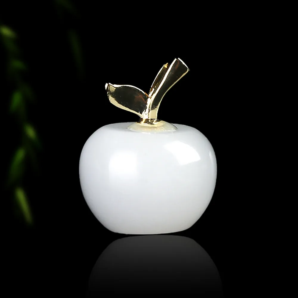 White Apple High Quality Jewelry Pendant Natural Golden Silky Jade Necklace Fine Festival Gift Accessories Boutique Chain
