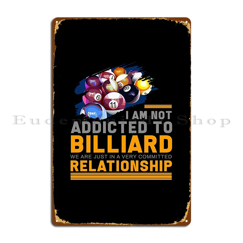 البلياردو جديلة البلياردو الكرة السنوكر بركة هدية علامة معدنية نادي بار خمر تصميم تصميم غرفة المعيشة تين تسجيل ملصق #1