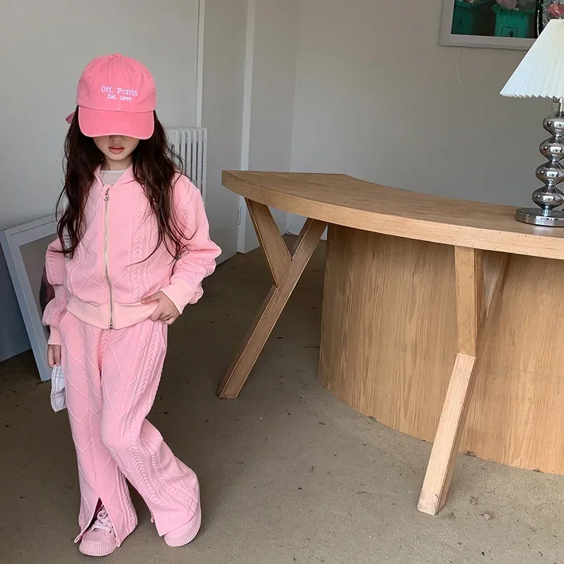 Children\'s Clothing Sets Long Sleeved Hooded Top + Flared Pants 2pcs Girl Clothes Kids Boutique Clothes 2 To 8 Years