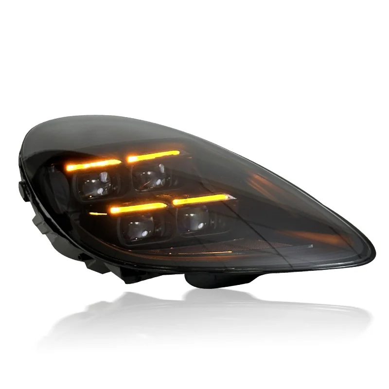 SJC per Porsche Cayman Boxster 718 Gruppo faro 2016-2023 Modificato LED Matrix 2024 Stile 982 982C Faro anteriore per auto