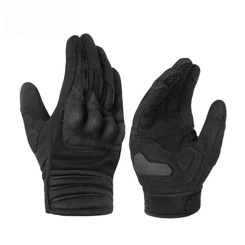 For Motorcycle Riding Gloves, Spring and Summer Full Finger Stair Cloth Breathable  Touch Screen Gloves