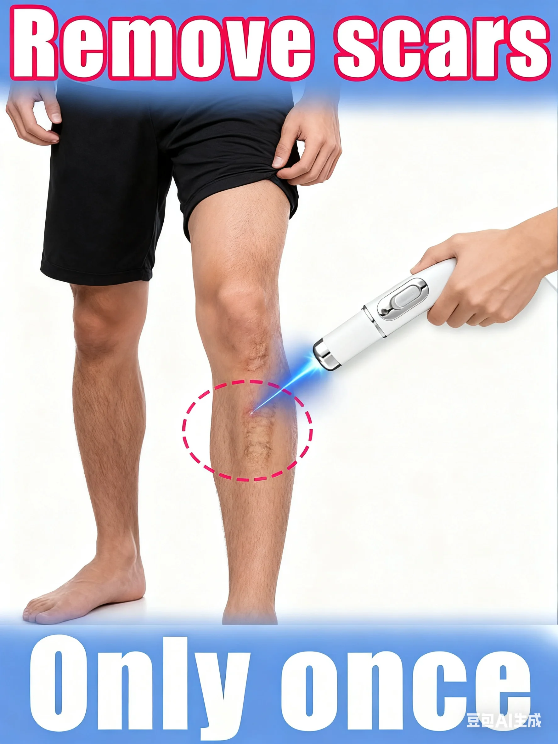 

Лазерная ручка синего света, нежное удаление шрамов, инструменты для ухода за кожей