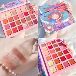 Lover Girl 24 Color Eye Shadow Palette Super Hot Strawberry Color Glitter Sequins Affordable Eye Shadow Eye Makeup Cosmetics