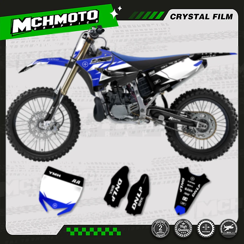Grafis Sepeda Motor MCHMFG untuk YAMAHA YZ125 YZ250 YZ 125 250 2015-2021 YZ250X 2016-2021 Kit Stiker Stiker