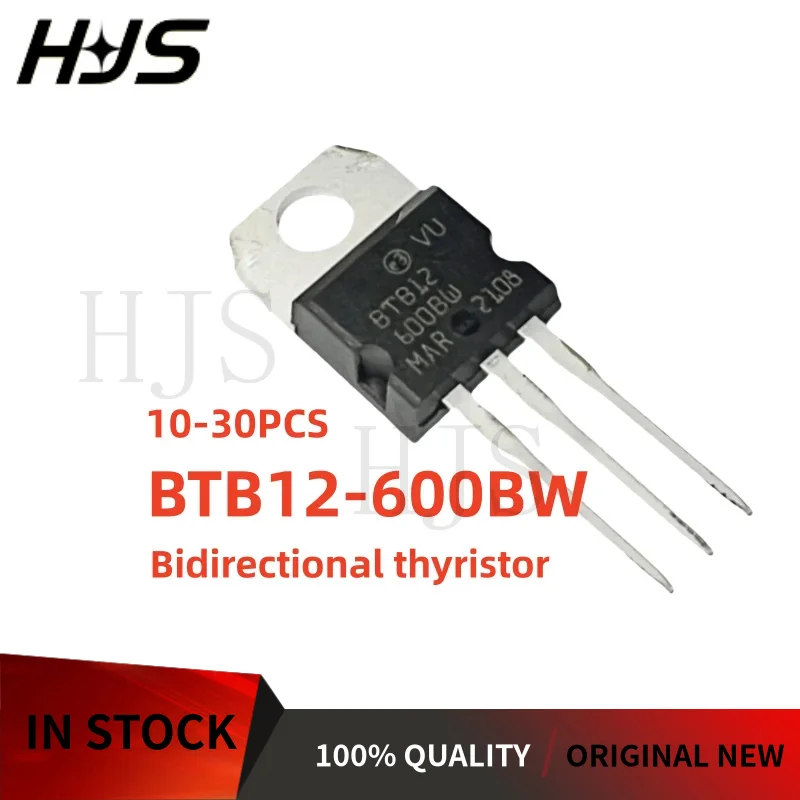 10/20/30PCS BTB12-600BW BTB12600BW BTB12 600BW TO-220 Tiristor bidireccional 100% nuevo y de calidad