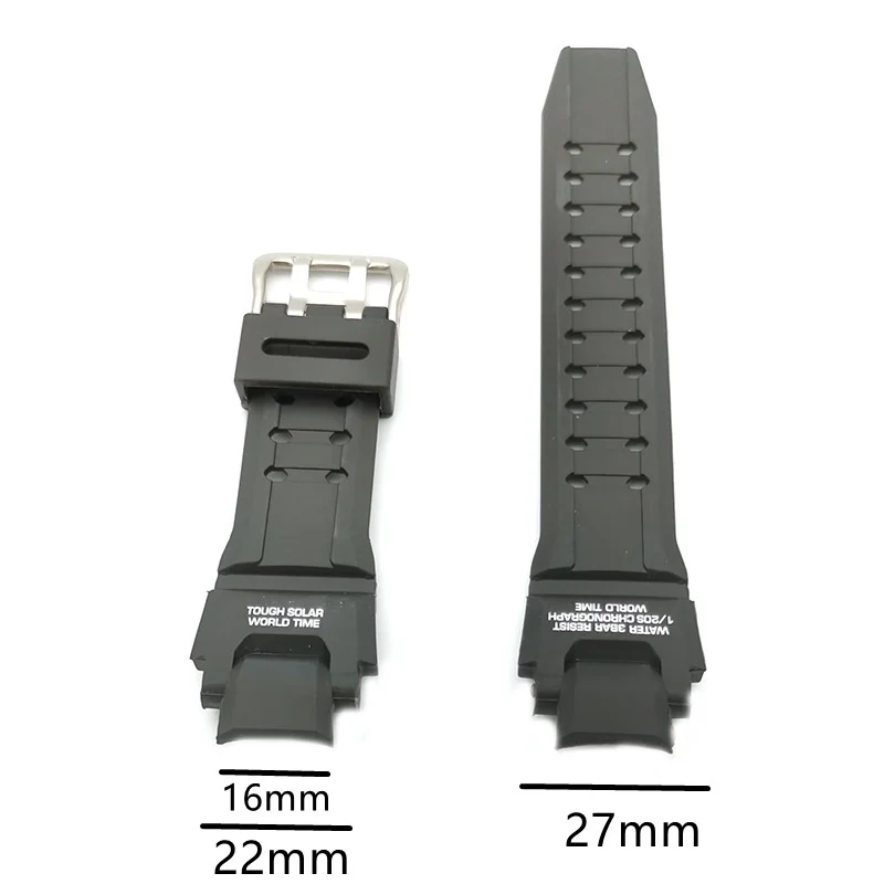 For CASIO G shock GA-1000/1100 G-1400 GW-4000 Sports electronic watch Plastic watch strap Stainless steel needle buckle