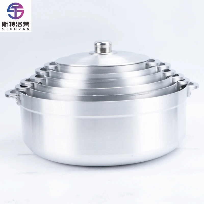 Casserole 12pcs Pots Home Cookware Set Restaurants Sanding Pot Aluminum Cooking Pot Sets