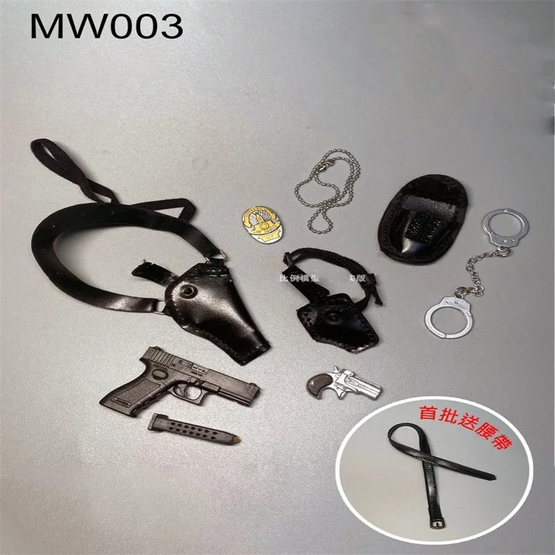 

MW03 1/6 Soldier Black Shoulder Pouch Weapon Set Accessories High Quality Model Toy Fit 12'' Action Figure Body In Stock