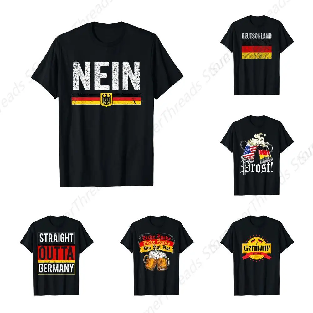 Oktoberfest Nein Shirt Vintage Germany Flag T-Shirt