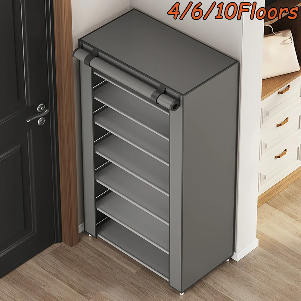 Shoe Cabinet Dustproof Fabric Organizer Simple Storage Multilayer Shoe Rack Nonwovens Household Economic Type Shoe Rack Cabinet