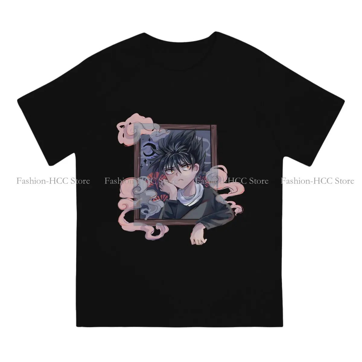 Yu Yu Hakusho Anime Polyester TShirt for Men Hiei Window Soft Casual Tee T Shirt Novelty