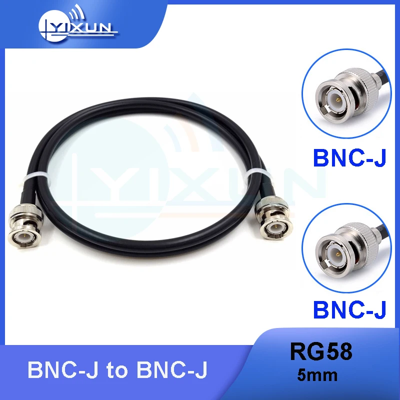 BNC Male to Male Adapter RG58 RF Coaxial Cable 50 Ohm for Video Camera System BNC Coax Extension Pigtail Cord