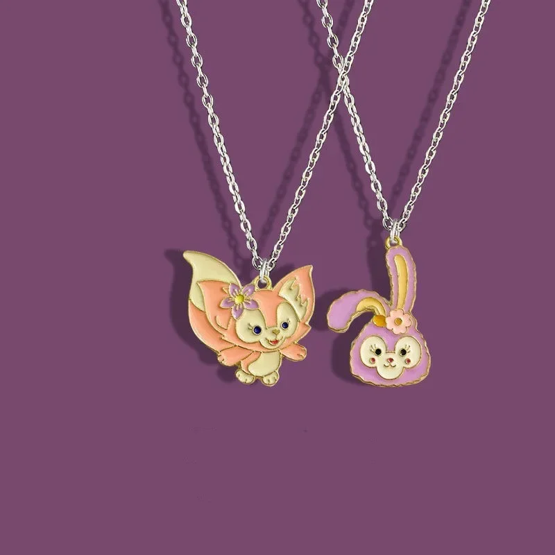 

Disney StellaLou Necklaces Anime Figures LinaBell Cartoon Alloyed Necklaces Anime Merchandise Decoration Children Birthday Gifts