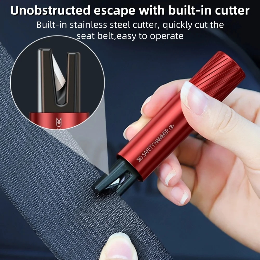 Car Emergency Hammer Cars Rescue Tools Safety Hammer Escape Seat Belt Cutter Lifesaving Auto Windows Glass Breaker Safety Hammer view 3