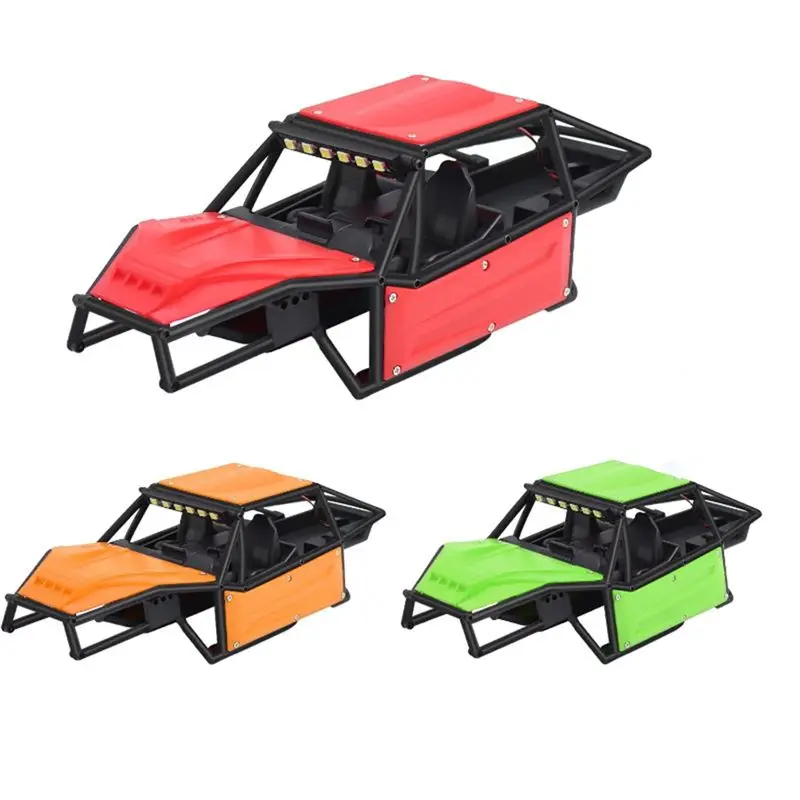 WOWFU-RC Car Body Shell Chassis Kit For 1/18 TRX4M RC Crawler Upgrades Parts Accessories Red