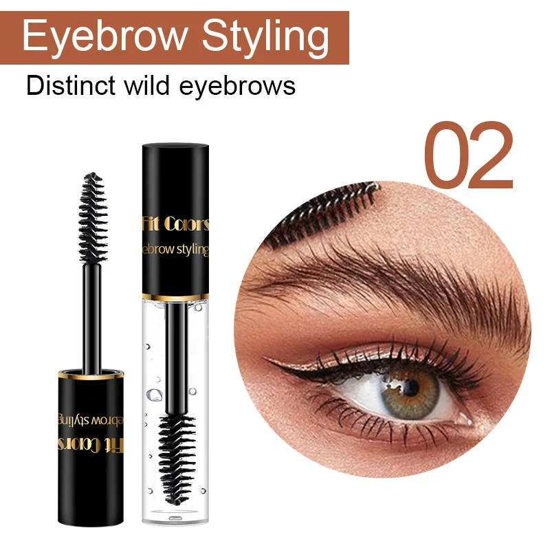 Gel para cejas resistente al agua, fórmula a prueba de sudor, sensación ligera de plumas 24H para cejas con plumas naturales y uso en gimnasio, maquillaje coreano durante todo el día