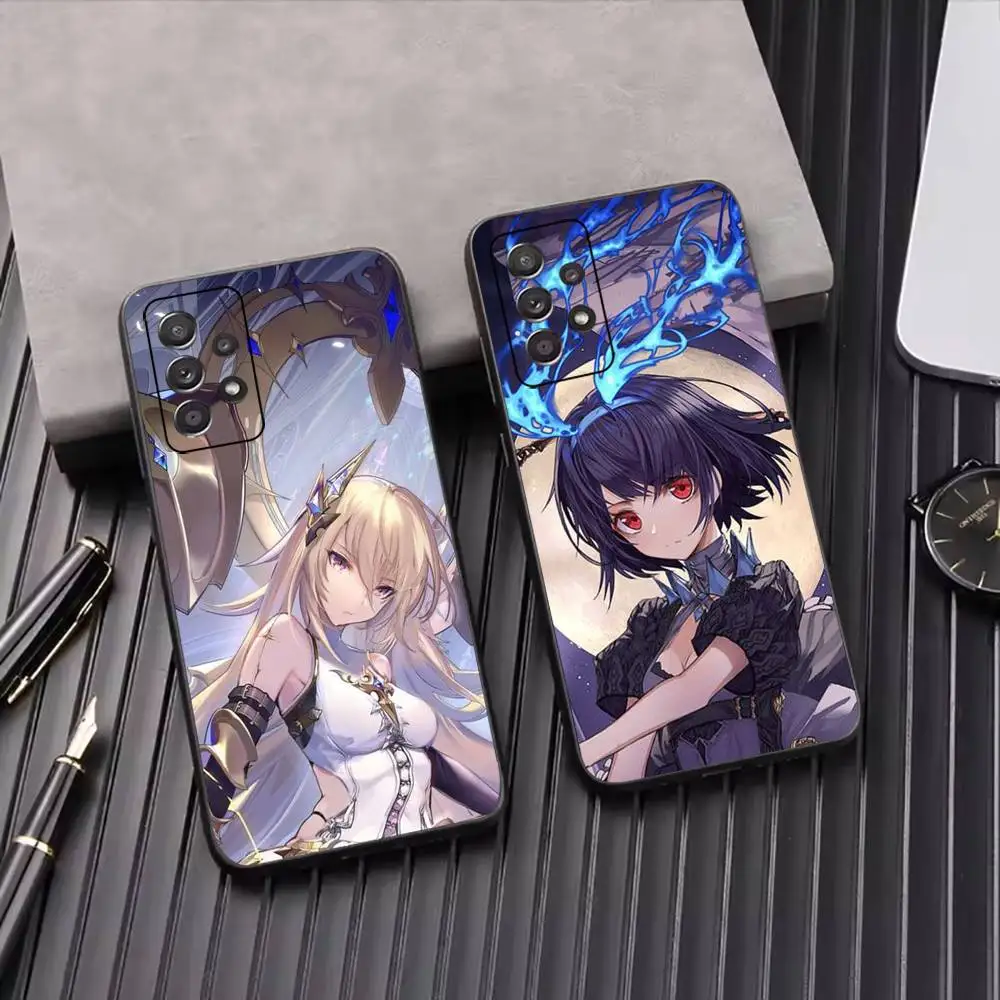 S-SINoALICE Dark Fantasy RPG Phone Case Black Silicone Soft For Samsung S25,S24,S21,S22,S23,S30,Ultra,S20,Plus,Fe,Lite