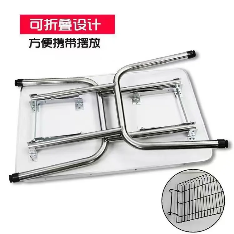 Pet grooming table Household dog grooming table Large, medium and small stainless steel folding portable non-slip grooming table