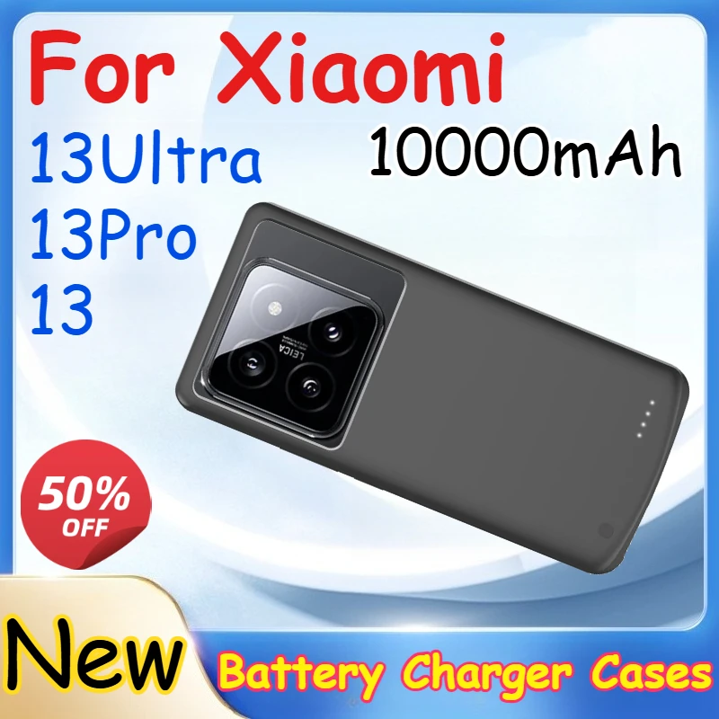 

For Xiaomi 13 13Pro 13Ultra 10000mAh Large Capacity Battery Charger Cases Power Bank Charging Cover