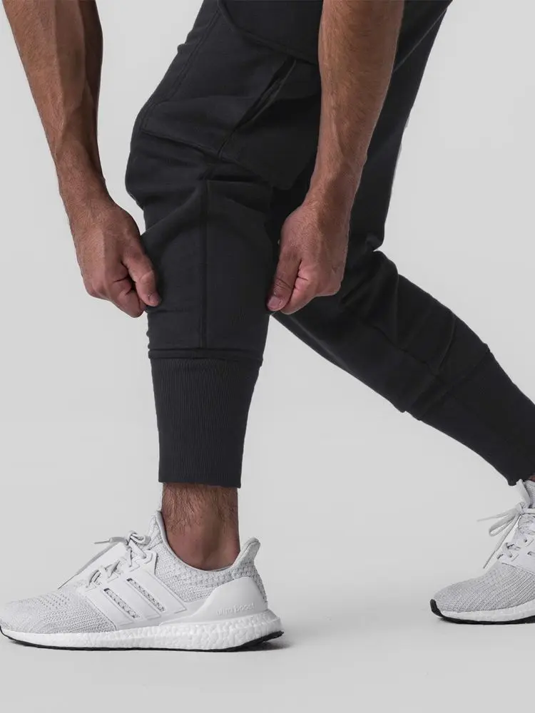 Pantalon cargo en coton pour homme, grandes poches, respirant, jogging de gym, décontracté, sport, entraînement, pantalon de survêtement d'entraînement, fjadt