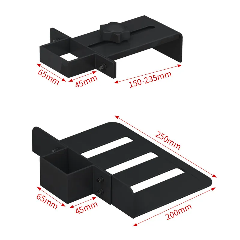 Lifting Table Special Computer Host Rack, Split Hanging Chassis Bracket Desk Under Mount Host Hanger